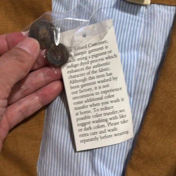 Territory Ahead Linen Blend Blazer Brown Pinstripe Lining Summer Western NWT-44R - Picture 5 of 11